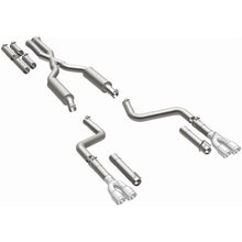 Load image into Gallery viewer, MagnaFlow 2017+ Dodge Challenger 409 SS Polished 3in Quad Tips Cat-Back Exhaust - 19367
