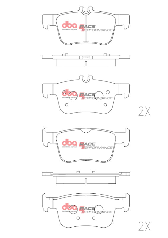 DBA 16-21 Honde Civic (Excl Si/Type-R) RP Performance Rear Brake Pads - DB2429RP