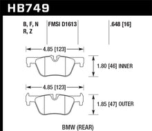 Load image into Gallery viewer, Hawk 13-14 BMW 328i/328i xDrive / 2014 428i/428i xDrive HPS 5.0 Rear Brake Pads - HB749B.648