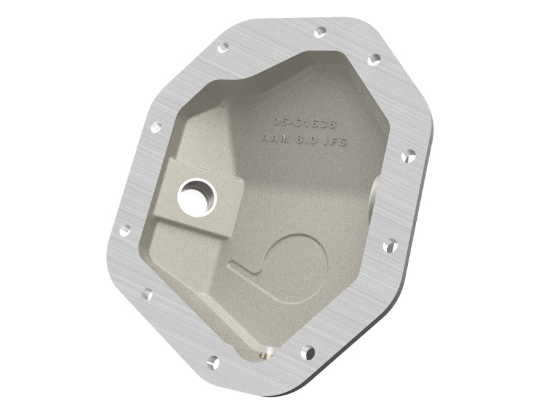 aFe 19-25 GM Trucks Front Diff Cover - Black w/ Machined Fins - 46-71430B