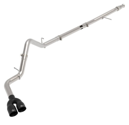 aFe Rebel XD Series 3in 304SS DPF-Back 20-21 GM Trucks L6-3.0L (td) LM2 - Dual Black Tip - 49-34129-B