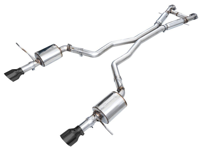 AWE Tuning 18-23 Dodge Durango SRT & Hellcat Touring Edition Exhaust - Diamond Black Tips - 3015-33952