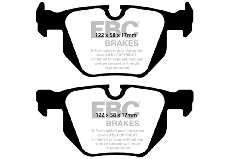 EBC 06-12 BMW 335i 3.0T (E90/E92/E93) Bluestuff Rear Brake Pads - DP51588NDX