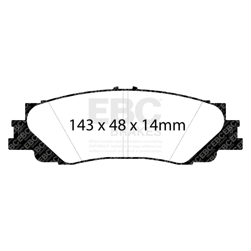 EBC 2022+ Lexus LX600 3.5TT Yellowstuff Rear Brake Pads - DP42461R