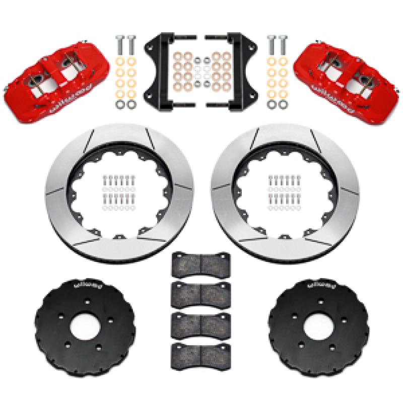 Wilwood 14-19 Chevrolet Corvette C7 AERO6 Front BBK - 14.00 Rotor - Red - 140-18535-R