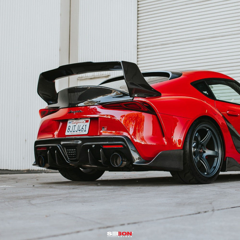 Seibon 2020 Toyota Supra TD-Style Carbon Fiber Rear Spoiler - RS20TYSUP-TD