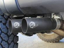 Load image into Gallery viewer, aFe Rebel Series Exht 3in SS Middle Side Exit CB w/ Black Tips 11-14 Ford F150 Ecoboost V6 3.5L (tt) - 49-43078-B