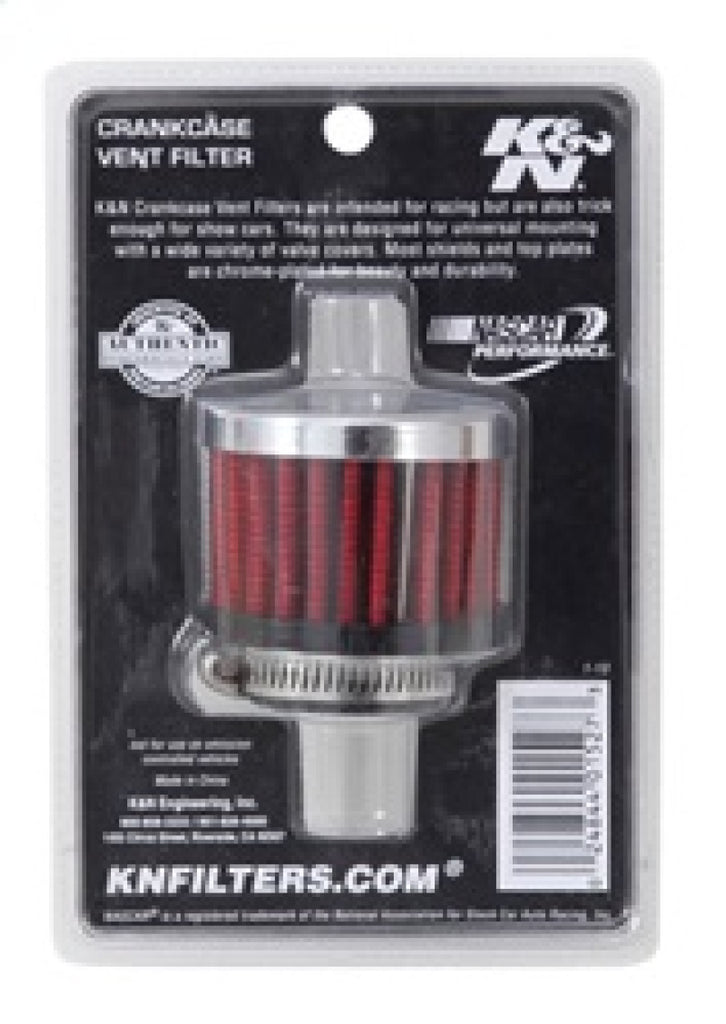 K&N 1in Flange ID x 2in OD x 1.5 inch H Rubber Base Crankcase Vent Filter - 62-1370