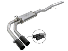 Load image into Gallery viewer, aFe Rebel Series 3in to 2.5in 409 SS Cat-Back Exhaust w/ Black Tips 09-18 GM Silverado/Sierra 5.4L - 49-44098-B