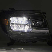 Load image into Gallery viewer, AlphaRex 05-11 Toyota Tacoma LUXX Crystal Headlights Plank Style Design Black w/Activation Light/DRL - 880735