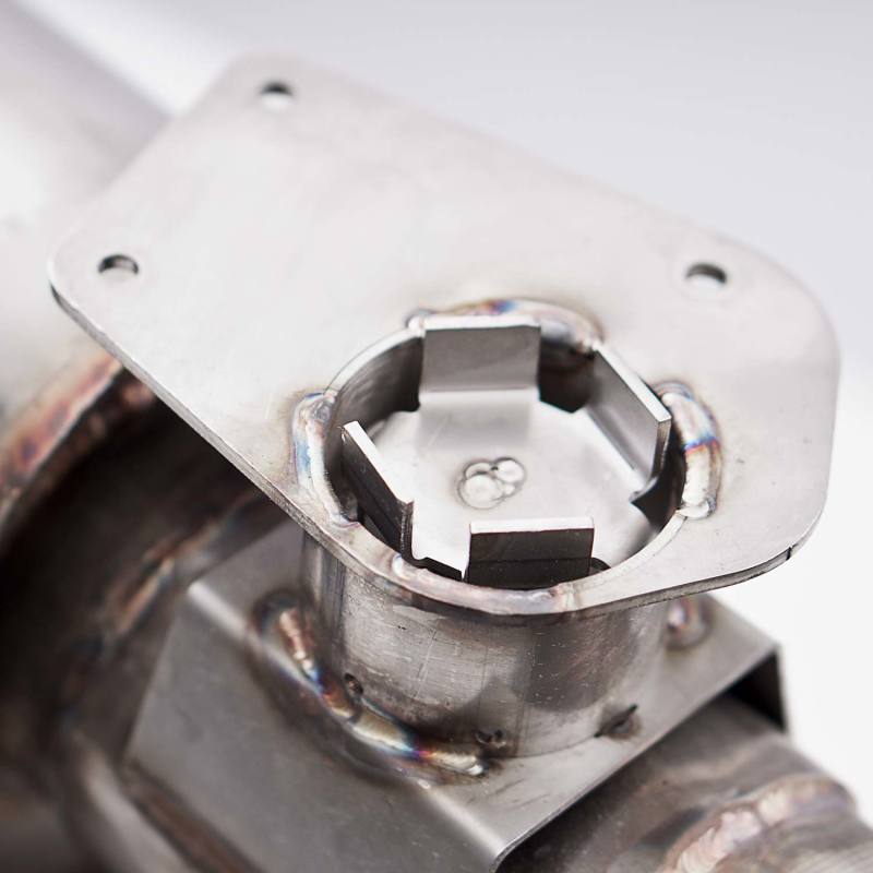 Stainless Works 2016+ Chevy Camaro SS 3in Legend Factory Connect Axle Back w/Valve & 4in Quad Tips - CA16RVMKSFCL