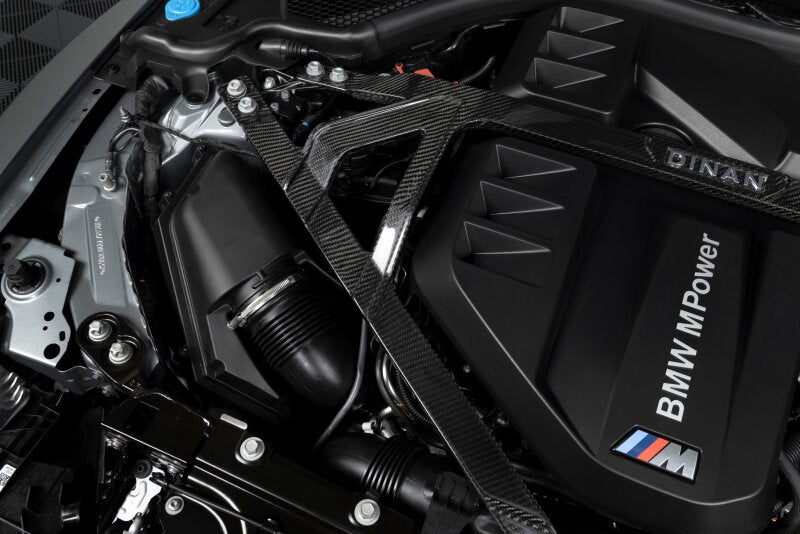 Dinan 21-27 BMW M2/M3/M4 (G80/G82/G83/G87) Gloss Carbon Fiber Strut Tower Brace - Front - D180-0015