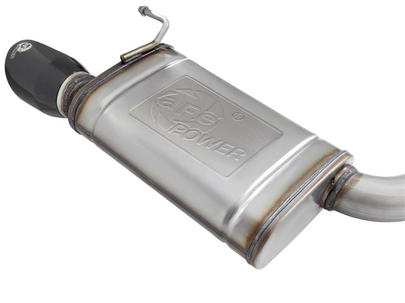 aFe MACHForce XP Exhausts Cat-Back SS-304 EXH w/ Black Tips 15-16 Ford Mustang EcoBoost 2.3L (t) - 49-33084-B