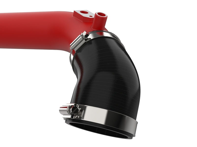 aFe 2024+ Jeep Wrangler JL L4-2.0L (t) BladeRunner 2-1/2in Aluminum Hot Charge Pipe - Red - 46-20778-R