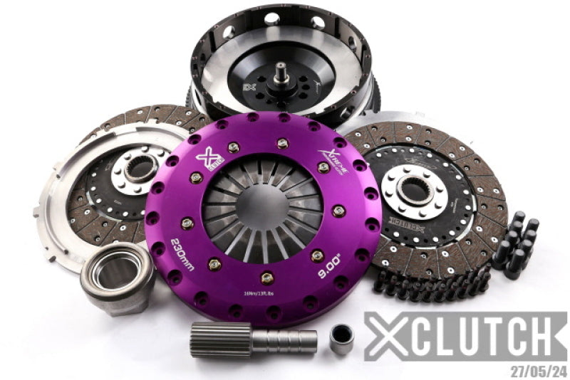 XClutch 11-13 BMW 335is Base 3.0L 9in Twin Solid Organic Clutch Kit (6 Bolt/PB in Input Shaft) - XKBM23594-2G