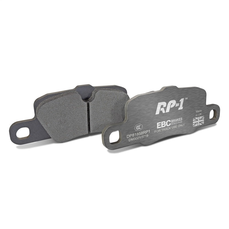 EBC Racing 12-15 Porsche 911 (991) Carrera S 3.8L (Cast Iron Rotors Only) RP-1 Race Rear Brake Pads - DP81858RP1