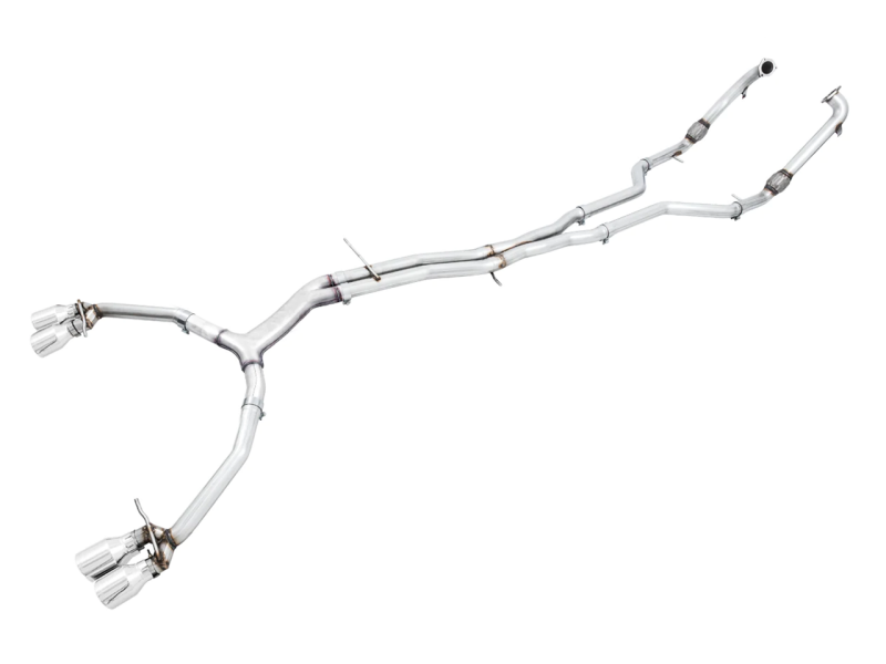 AWE Tuning Audi B9 S5 Sportback Track Edition Exhaust - Non-Resonated (Silver 102mm Tips) - 3010-42068