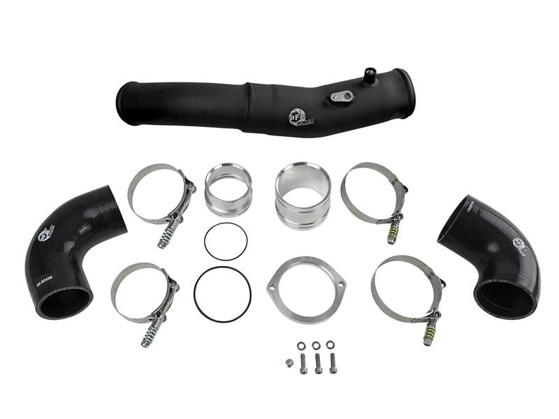 aFe 2020 Toyota Supra 3.0L 3in Black Intercooler Tube - Hot - 46-20398-B