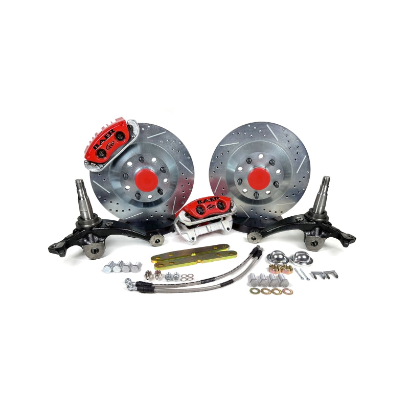 Baer Brakes 71-76 GM Full Size Passenger Cars 13in Classic Series Front Brake Kit - Red - 4301677R