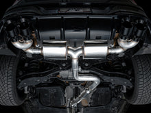 Load image into Gallery viewer, AWE Tuning MK8 Volkswagen Golf R 3in Touring Edition Quad Exhaust - Diamond Black Tips - 3015-43658