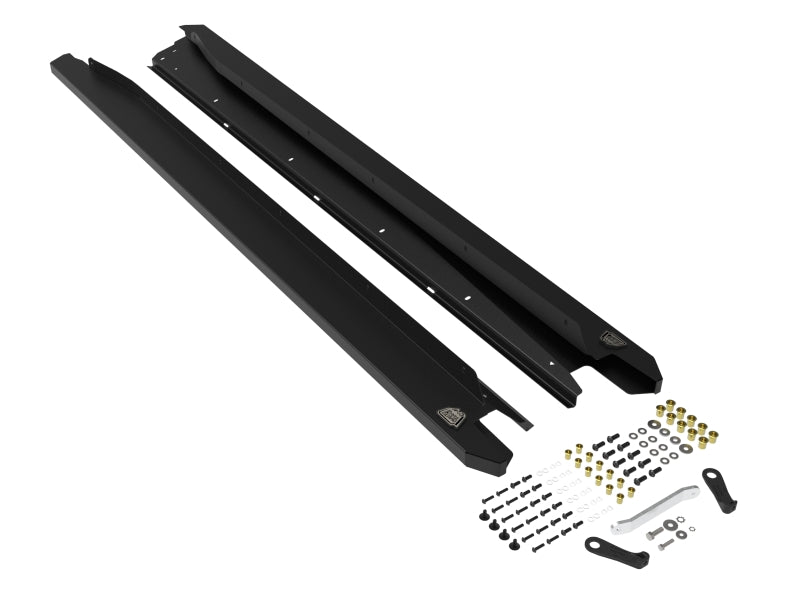 aFe POWER 20-23 Subaru Outback H4 2.4L (t) / H4 2.5L Terra Guard Trail Steps - Black - 79-27006
