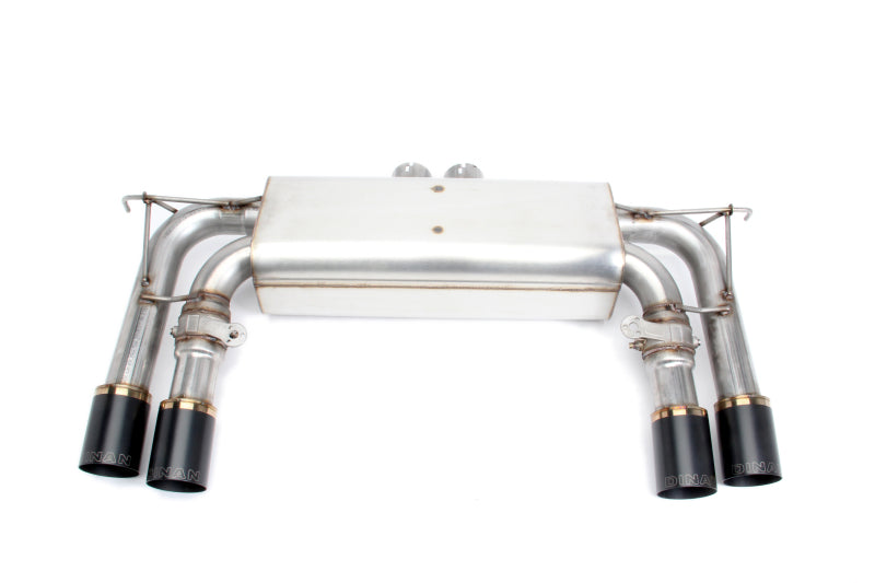 Dinan 15-19 BMW X5 M/X6 M (F85/F86) Free Flow Axleback Exhaust System - Black Tips - D660-0054A-BLK