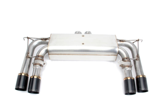 Dinan 15-19 BMW X5 M/X6 M (F85/F86) Free Flow Axleback Exhaust System - Black Tips - D660-0054A-BLK