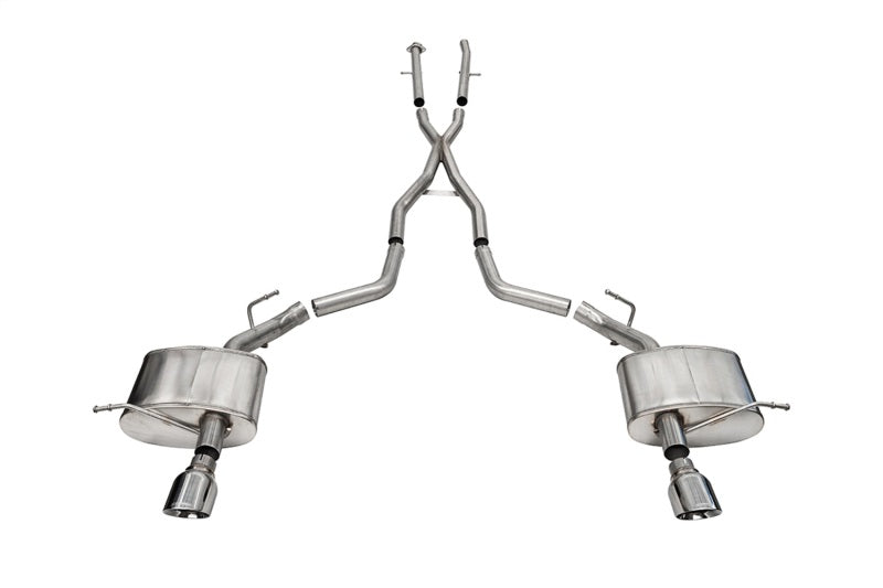 Corsa 2011-2025 Dodge Durango Xtreme 2.5in Cat-Back Dual Rear Exit w/ Single 4.5in Polished Tips - 21186