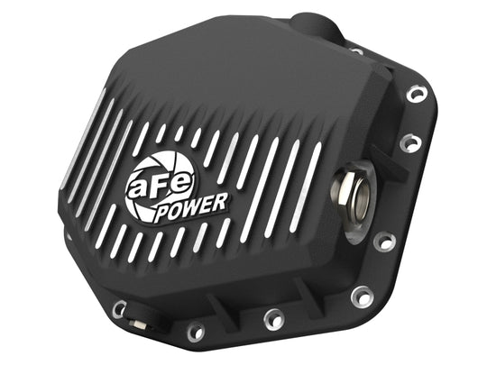 aFe Ford Bronco Raptor 22-25 V6-3.0L POWER Pro Series Rear Differential Cover Black w/ Machined Fins - 46-71460B