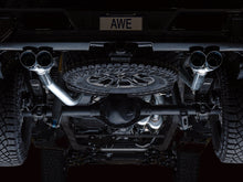 Load image into Gallery viewer, AWE Tuning 22-23 GMC Sierra 1500 AT4X 6.2L 0FG Catback Split Dual (Flat Bumper) - Chrome Silver Tips - 3015-42284