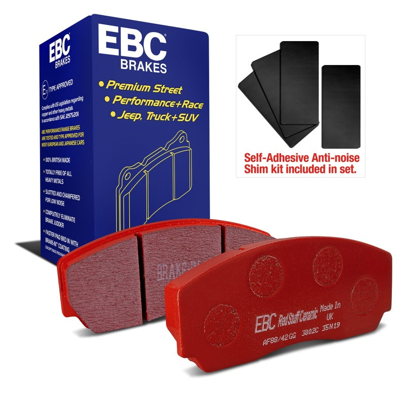 EBC 90-00 Aston Martin Vantage 5.3 (Twin Supercharged)(AP) Redstuff Front Brake Pads - DP3002C