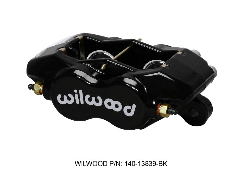 Wilwood Caliper-Forged Dynalite-Black 1.38in Pistons .81in Disc - 120-13839-BK