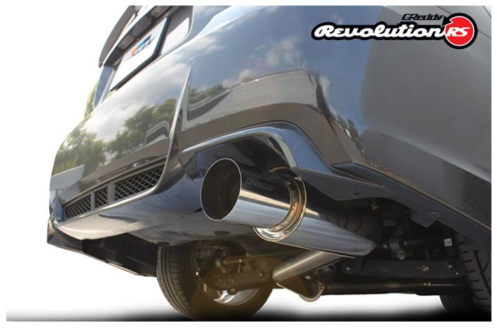 GReddy 11-14 Subaru WRX/STI (Sedan) 76mm Single Side Cat-Back Revolution RS Exhaust - 10168101