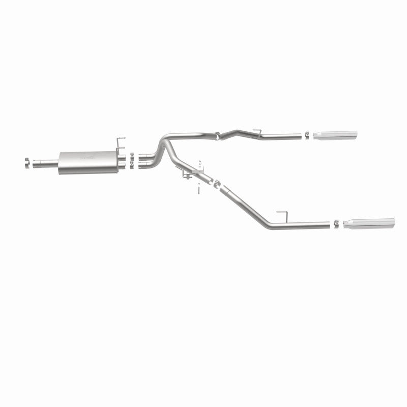 Magnaflow 09-13 Dodge Ram 1500 V6 3.6L Dual Spilt Rear Exit Polished Stainless C/B Perf Exhaust - 15249