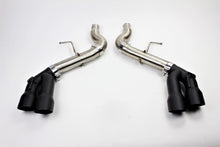 Load image into Gallery viewer, Mishimoto 2016+ Chevrolet Camaro SS Quad-Tip Race Axle-Back Exhaust w/ Black Tips - MMEXH-CAM8-16AQTRBK