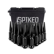 Load image into Gallery viewer, Mishimoto Mishimoto Steel Spiked Lug Nuts M14 x 1.5 24pc Set Black - MMLG-SP1415-24BK
