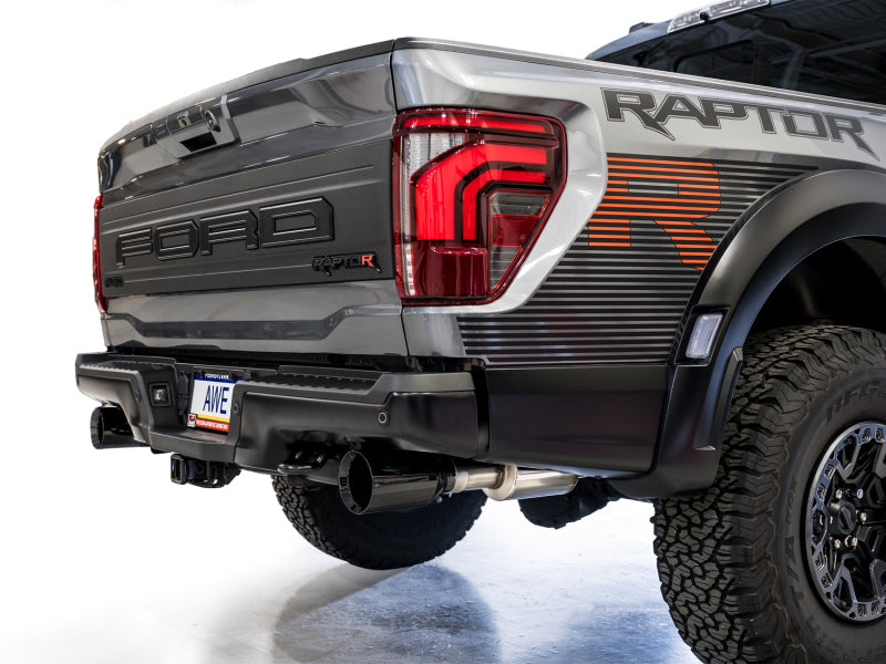 AWE Tuning Gen 3 Raptor R SwitchPath Exhaust - Diamond Black Tips - 3025-33852