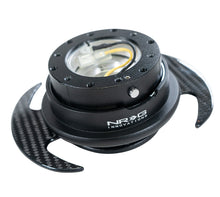 Load image into Gallery viewer, NRG Quick Release Kit Gen 3.0 - Black Body / Black Ring w/ Carbon Fiber Handles - SRK-650CF