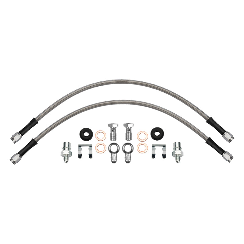 Wilwood flexline kit 16IN. -3 male to M10-1.0 BF M10-1.0 banjo -3M to M10-1.0 straight - 220-17550