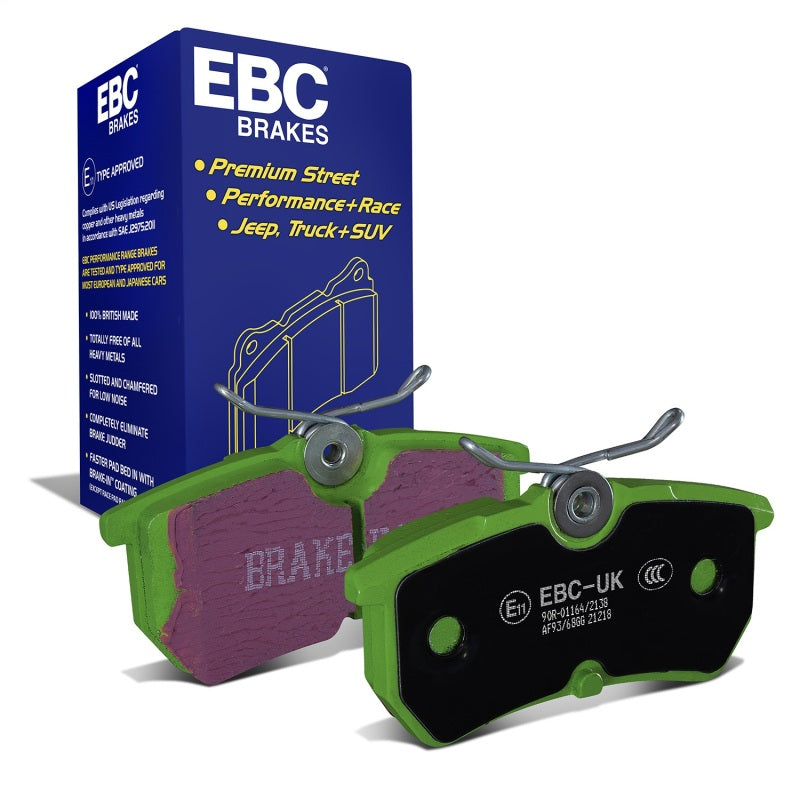 EBC 13+ Ford Fiesta 1.6 Turbo ST Greenstuff Rear Brake Pads - DP21218