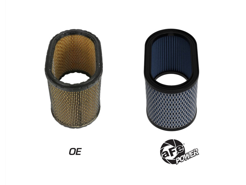 aFe Magnum FLOW Round Racing Air Filter w/ Pro 5R Media Fits Weber IDA 48 Carburetors (6 IN Height) - 10-90012