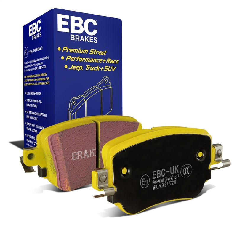 EBC 15-21 Volkswagen GTi 2.0 Turbo Yellowstuff Rear Brake Pads - DP42201R