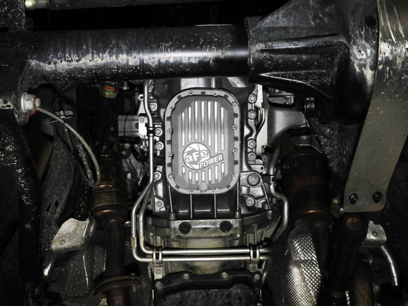 aFe POWER Street Series Engine Oil Pan Raw w/ Machined Fins Jeep Wrangler (JL)/Gladiator 18-25 V6 - 46-71470A