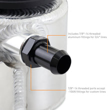 Load image into Gallery viewer, Mishimoto Universal Aluminum Coolant Expansion Tank - Brushed - MMRT-EXP-TRDB