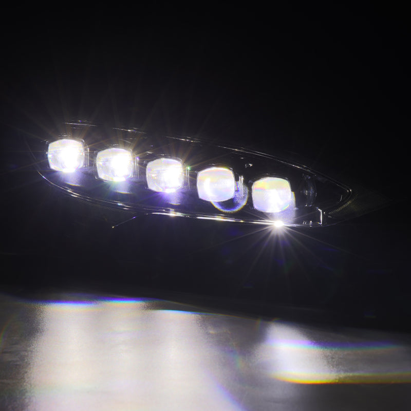 AlphaRex 12-21 Tesla Model S NOVA LED Proj Headlights Alpha-Black w/Actv Light & Seq.Sig / SB DRL - 880878
