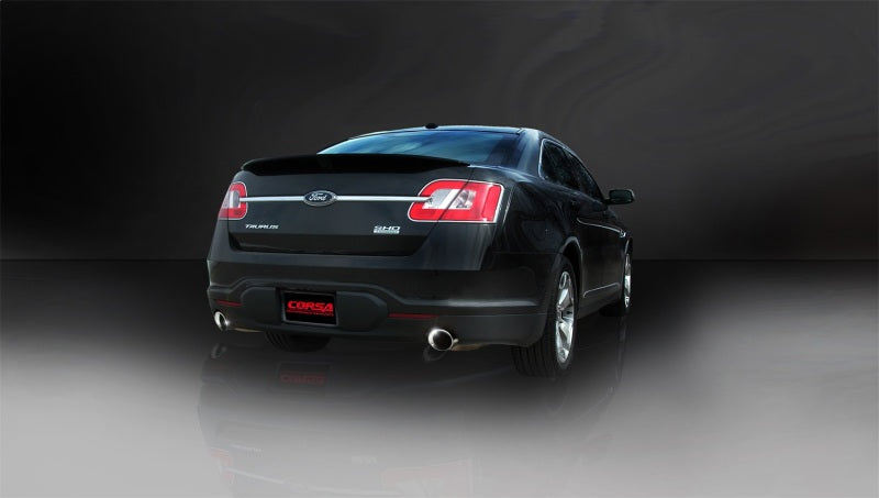 Corsa 2010-2019 Ford Taurus SHO 3.5L V6 Turbo Polished Sport Cat-Back Exhaust - 14315