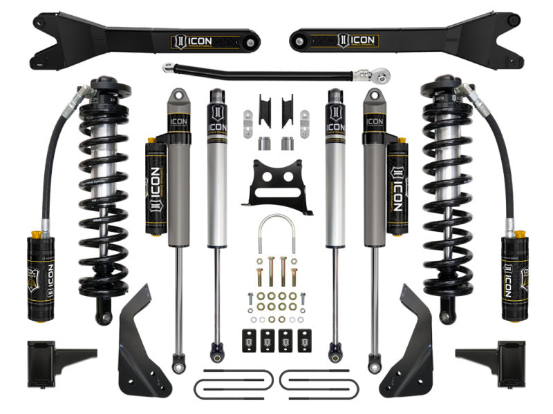 ICON 08-10 Ford F250/F350 4-5.5in Stage 5 Coilover Conversion System w/ Radius Arm - K63125R