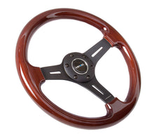 Load image into Gallery viewer, NRG Classic Wood Grain Steering Wheel (330mm) Wood Grain w/Matte Black 3-Spoke Center - ST-015-1BK