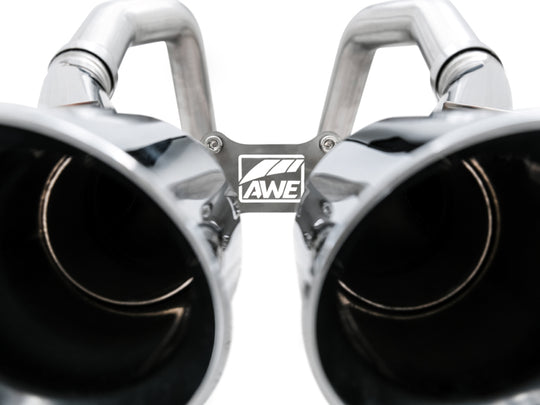 AWE Tuning 14-19 Chevy Corvette C7 Z06/ZR1 (w/AFM) Track Edition Axle-Back Exhaust w/Chrome Tips - 3020-42073