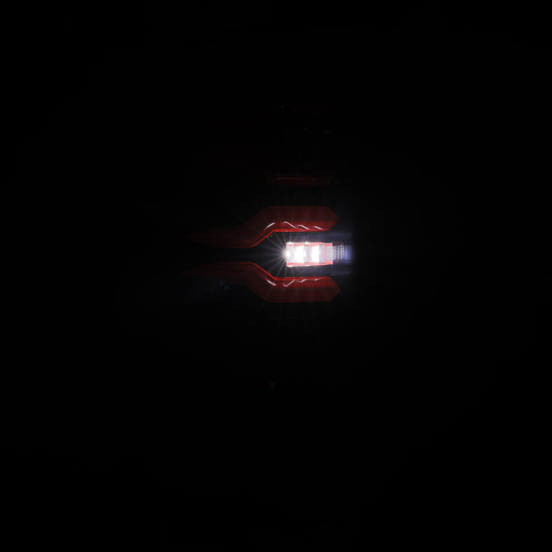 AlphaRex 94-01 Dodge Ram 1500/2500/3500 LUXX-Series LED Tail Lights - Black/Red - 643003